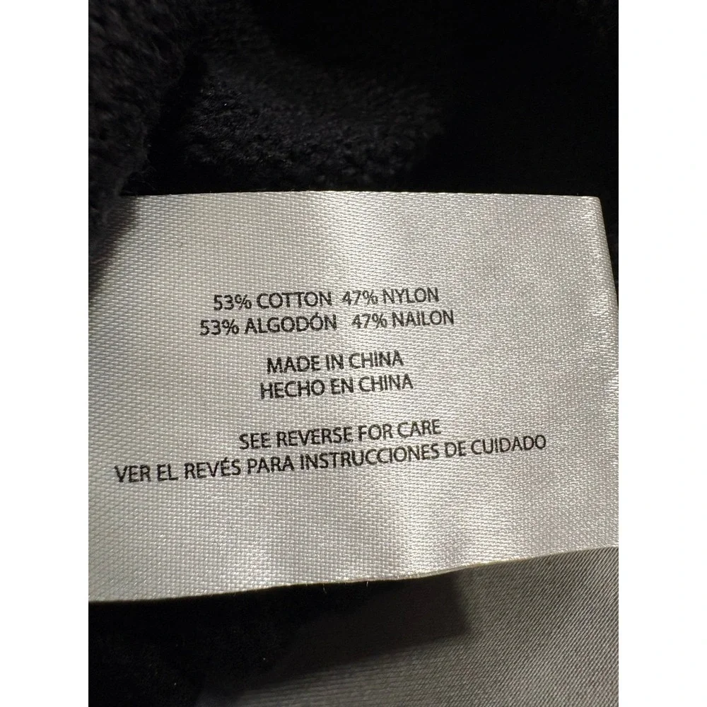 GAP Mens Crewneck Sweater Black Cotton Nylon Knit Ribbed XXL GP010669 NEW